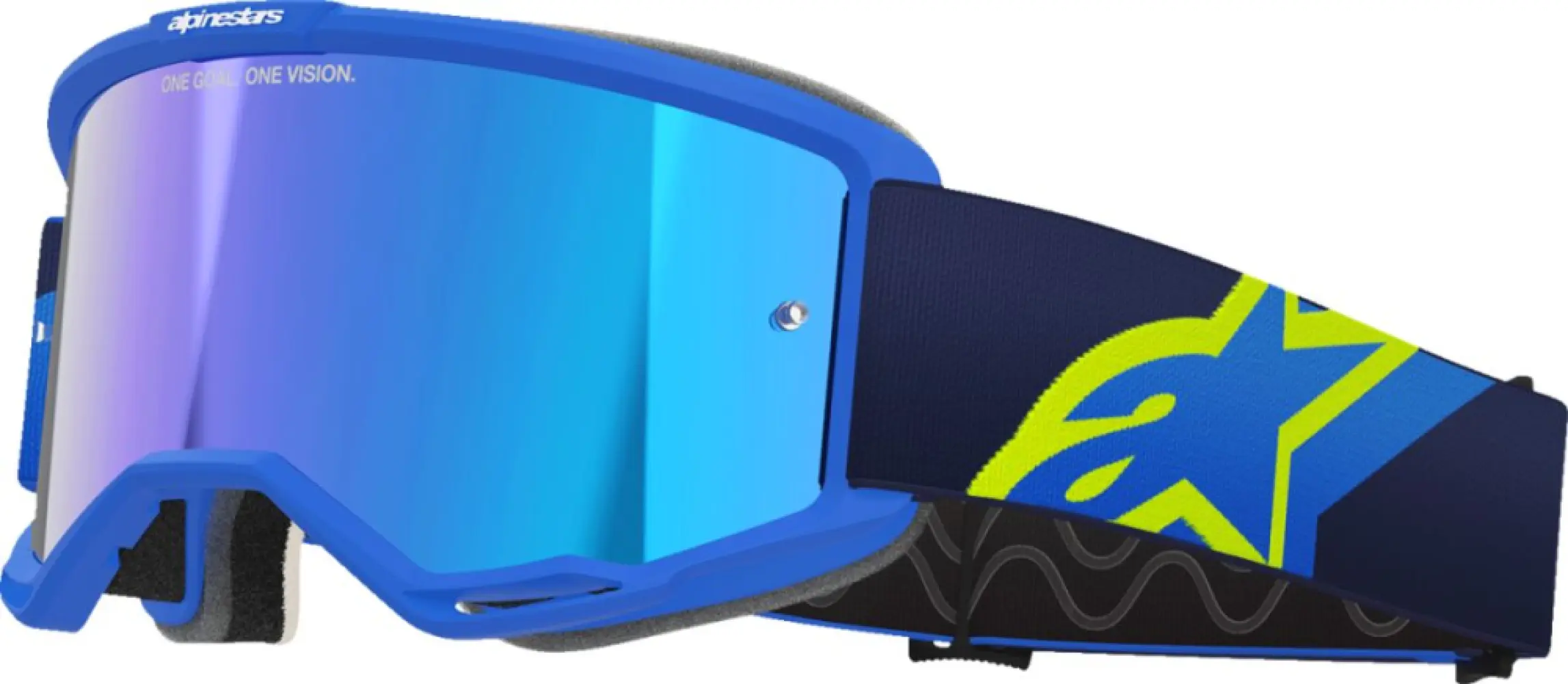 ALPINESTARS GOGGLES - GOGGLE VISION 5 CORP BLUE/YLW  - 26013954
