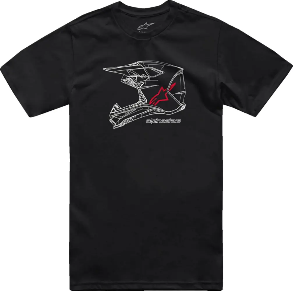ALPINESTARS (CASUALS) - TEE CSF MX HELMET BLK S - 303023686