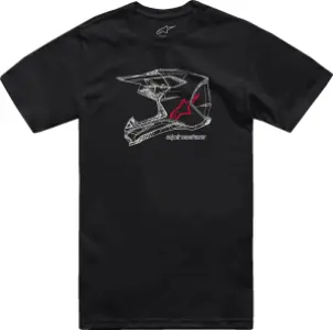 ALPINESTARS (CASUALS) - TEE CSF MX HELMET BLK S - 303023686