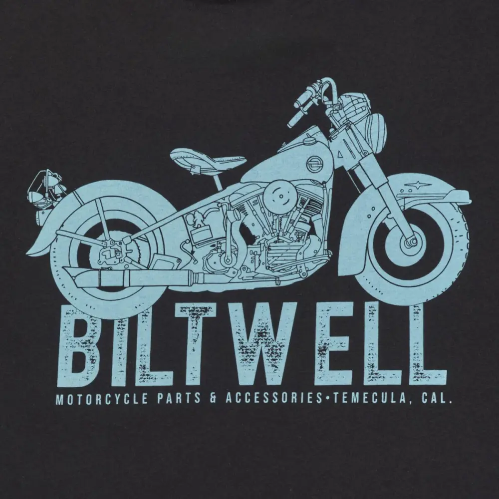 BILTWELL - TEE OLD JUNK POCKET BK BK LG - 303024921