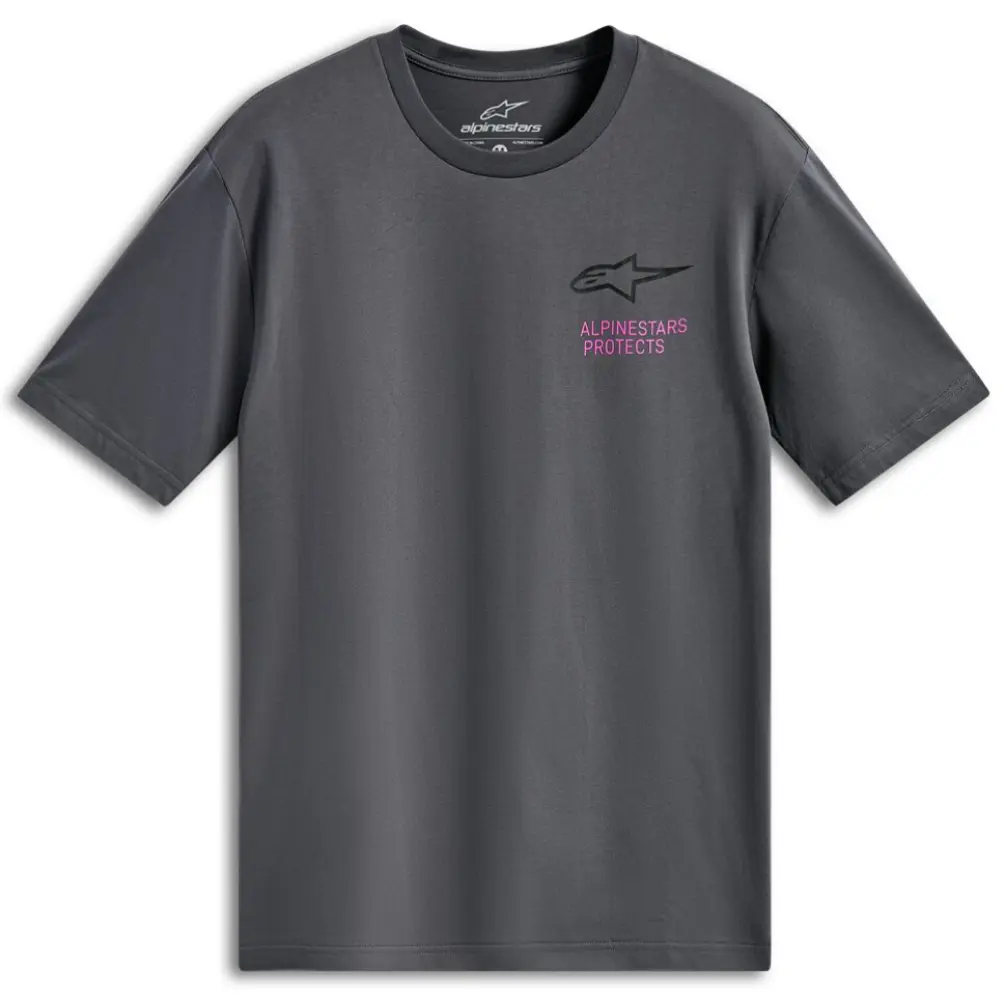 ALPINESTARS (CASUALS) - TEE SS CSF POP HELMET CHARCOAL - 303025365