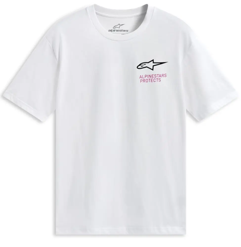 ALPINESTARS (CASUALS) - TEE SS CSF POP HELMET WHITE 2X - 303025373