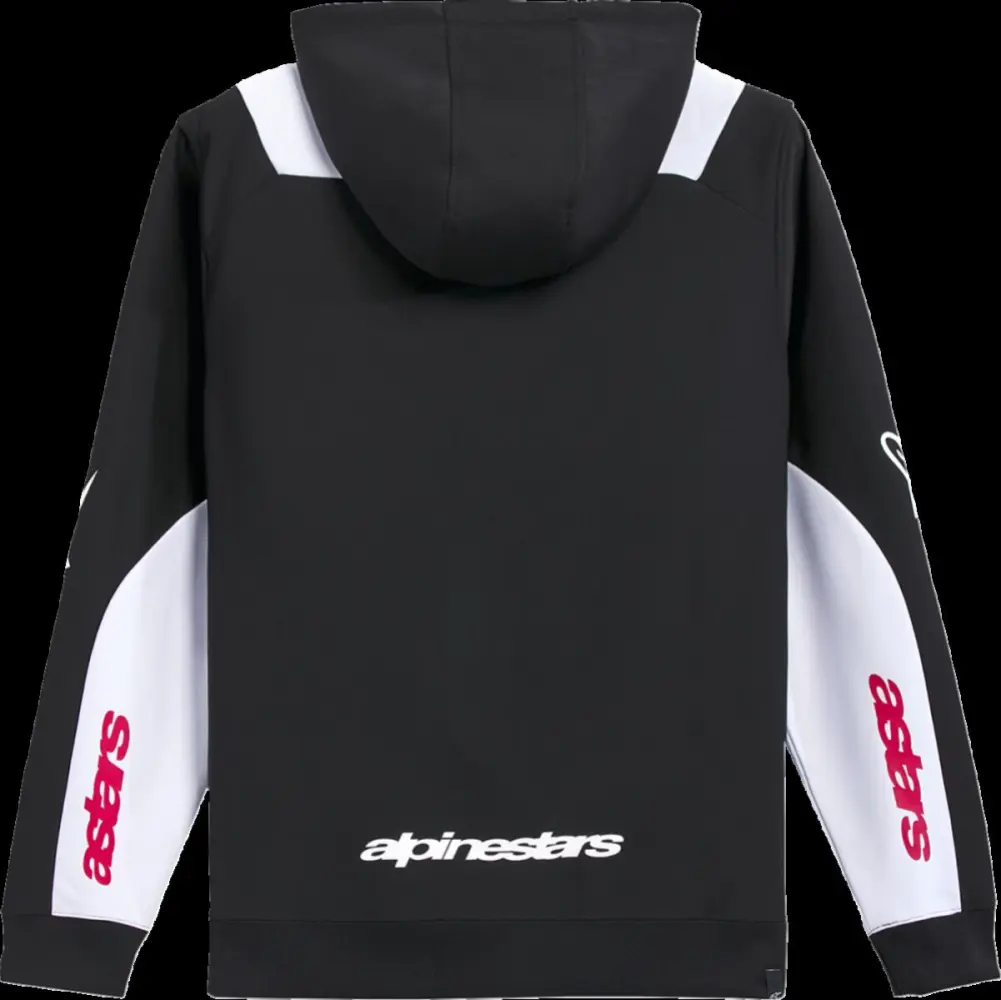 ALPINESTARS (CASUALS) - HOODIE ZIP SESSIONS V3 BLK/WHT - 30506817