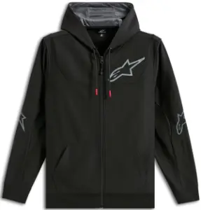 ALPINESTARS (CASUALS) - HOODIE ZIP SESSIONS V3 BLACK/G - 30507300
