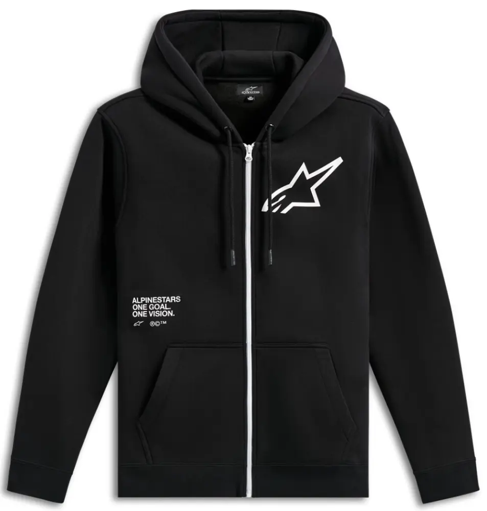 ALPINESTARS (CASUALS) - HOODIE ZIP TRANSVERSE BLACK M - 30507315