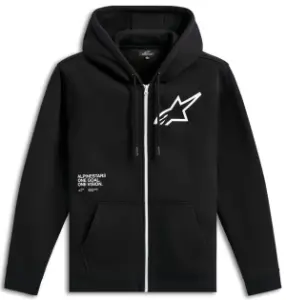 ALPINESTARS (CASUALS) - HOODIE ZIP TRANSVERSE BLACK XL - 30507317