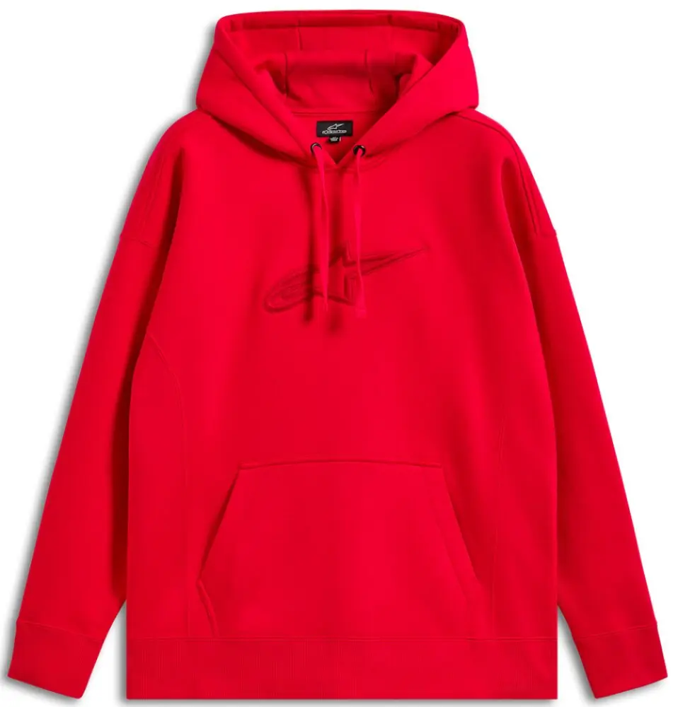 ALPINESTARS (CASUALS) - HOODIE OVERSIZED EMERGENT RED  - 30507349