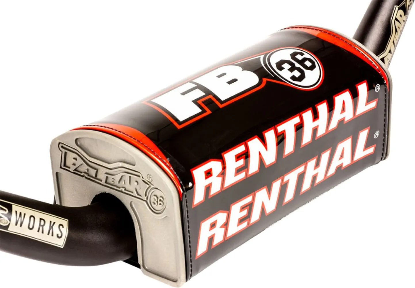 RENTHAL - FATBAR 36 PAD BK/WT/RD - 06015331
