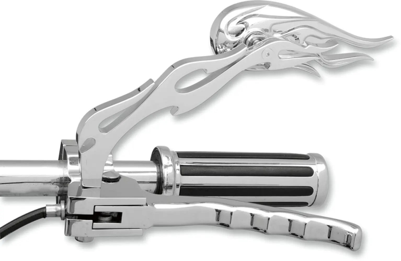 DRAG SPECIALTIES - MIRROR 3D FLAME/FLAME - 06400219