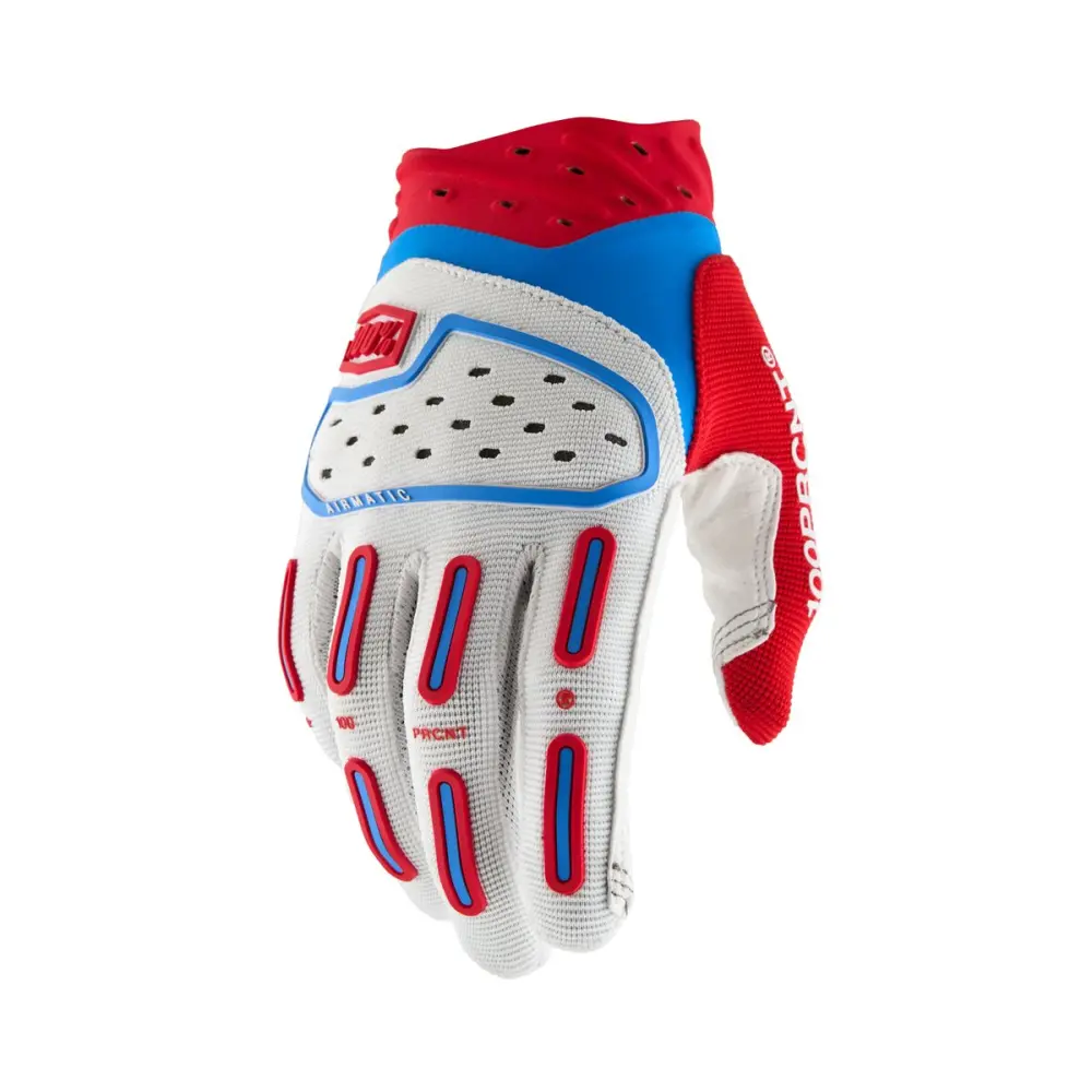 100% - GLOVES AIRMATIC RED/WHITE/BLUE - 33308632