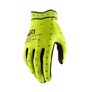 100% - GLOVES RIDEFIT FLO YELLOW - M - 33308667
