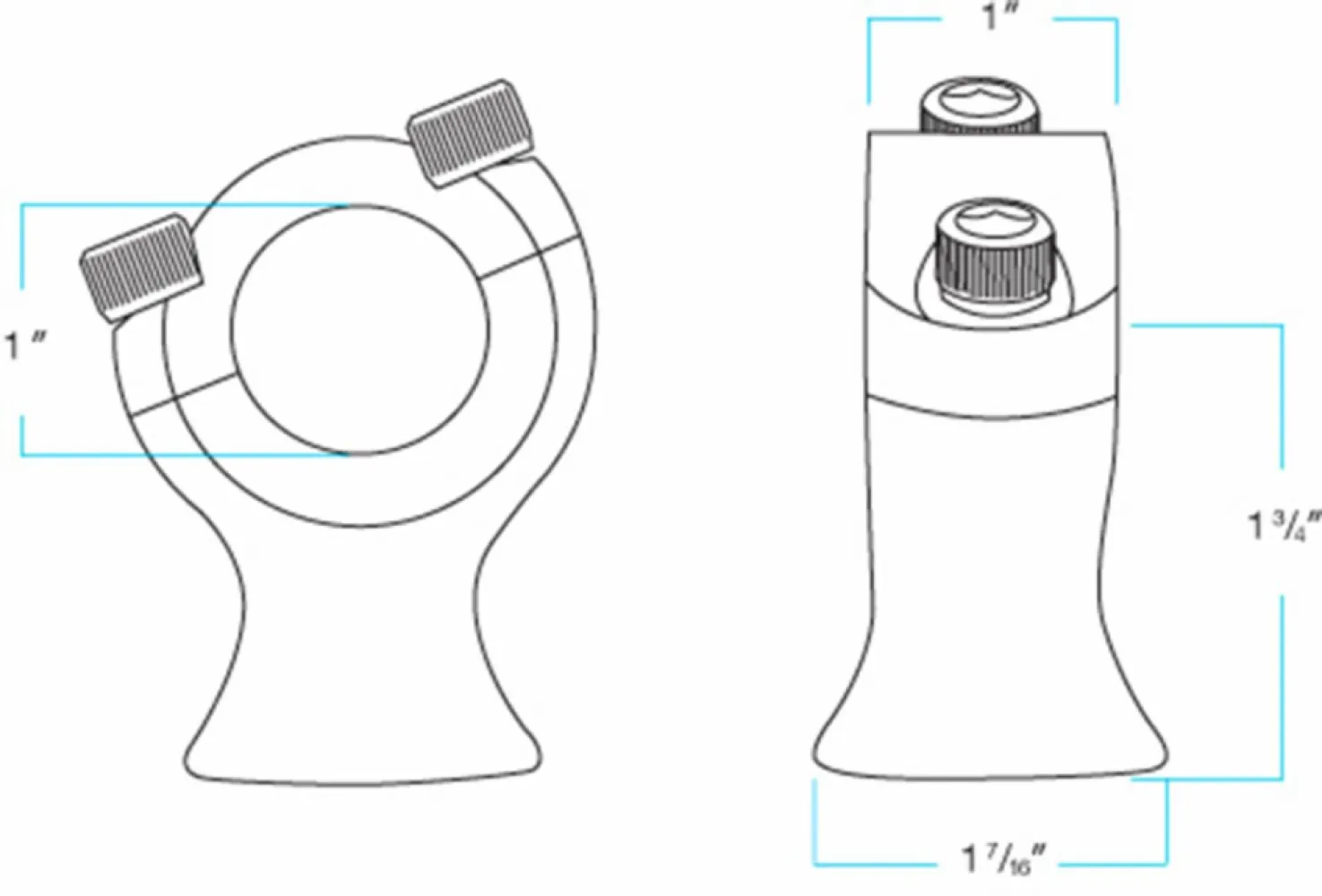 BILTWELL - RISERS SLIMLINE 1.75 POLISHED - 06020567