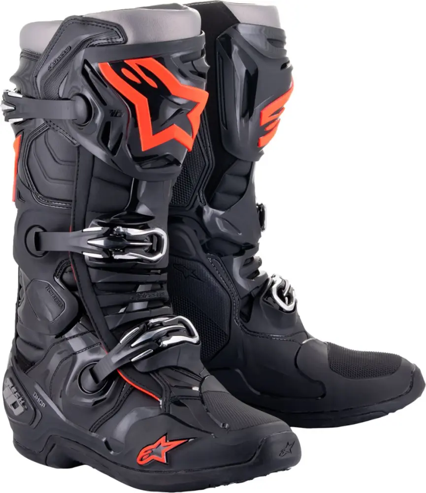 ALPINESTARS(MX) - BOOT TECH 10 BLACK/RED FL 7 - 34102759