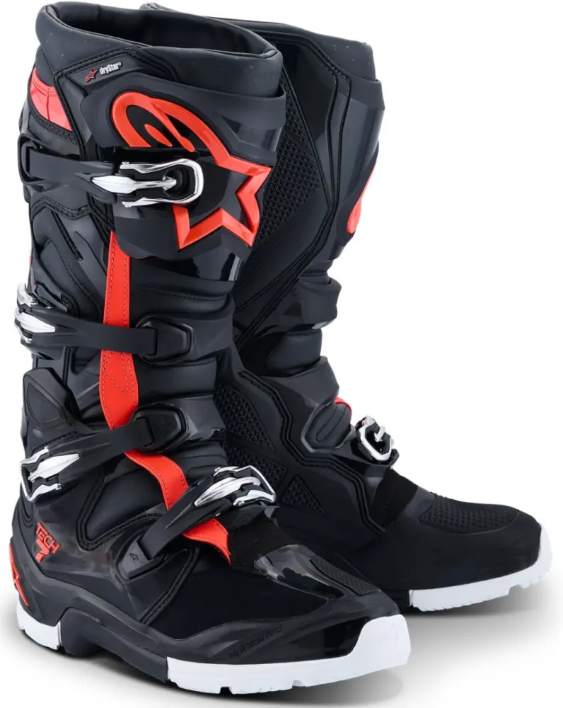 ALPINESTARS(MX) - BOOT T7 END DS BLACK/RED/WH 12 - 34103465