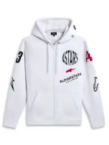 ALPINESTARS (CASUALS) - HOODIE ZIP VARIEGATE WHITE S - 30507062