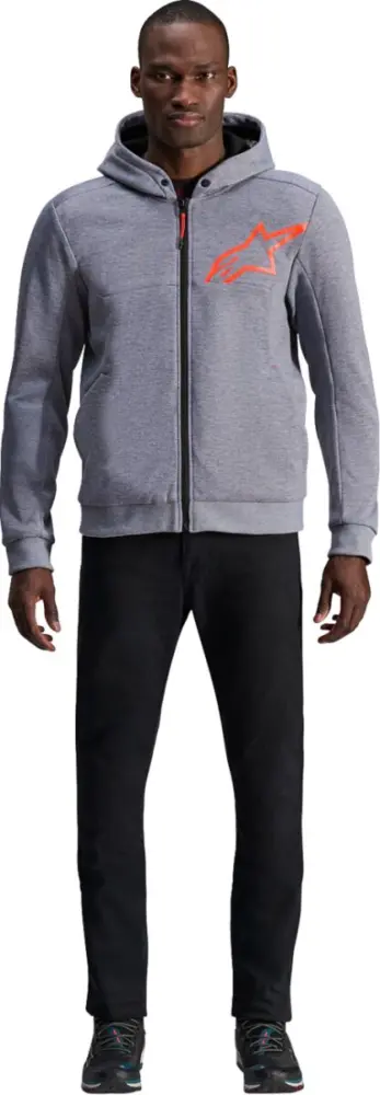 ALPINESTARS (ROAD) - JACKET/HOODIE CHROME V2 GRY/RE - 28207093