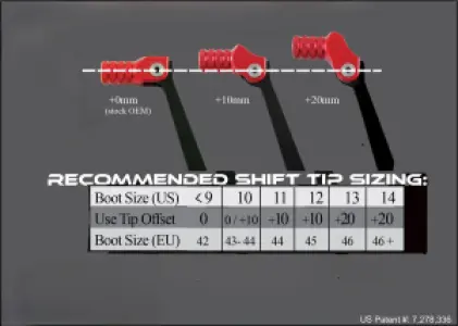 MOOSE OFFROAD HARD-PARTS - SHIFT LEVER MSE KAW GRN - 16021103