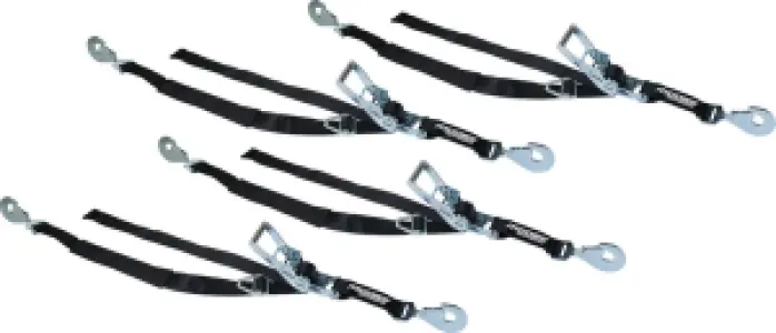 MOOSE OFFROAD HARD-PARTS - UTV TIE DOWN PACK 2X8' RTCHET  - 39200536