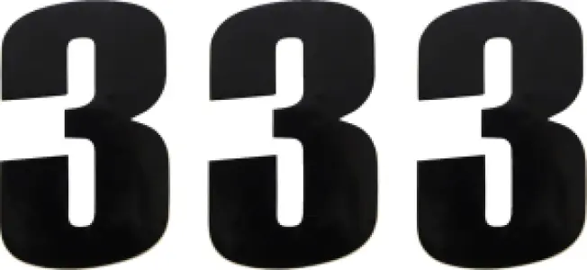 MOOSE OFFROAD HARD-PARTS - NUMBER MOOSE #3 6 BLACK - 43100663