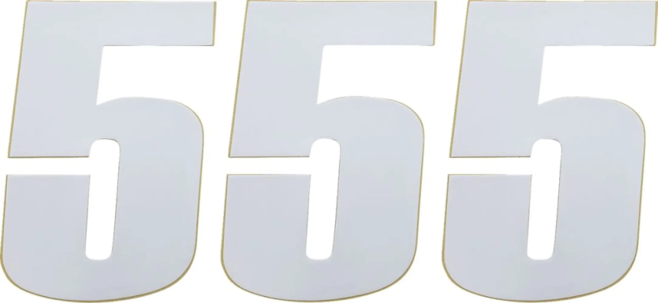 MOOSE OFFROAD HARD-PARTS - NUMBER MOOSE #5 6 WHITE - 43100675