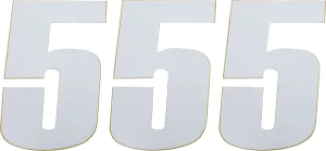 MOOSE OFFROAD HARD-PARTS - NUMBER MOOSE #5 6 WHITE - 43100675