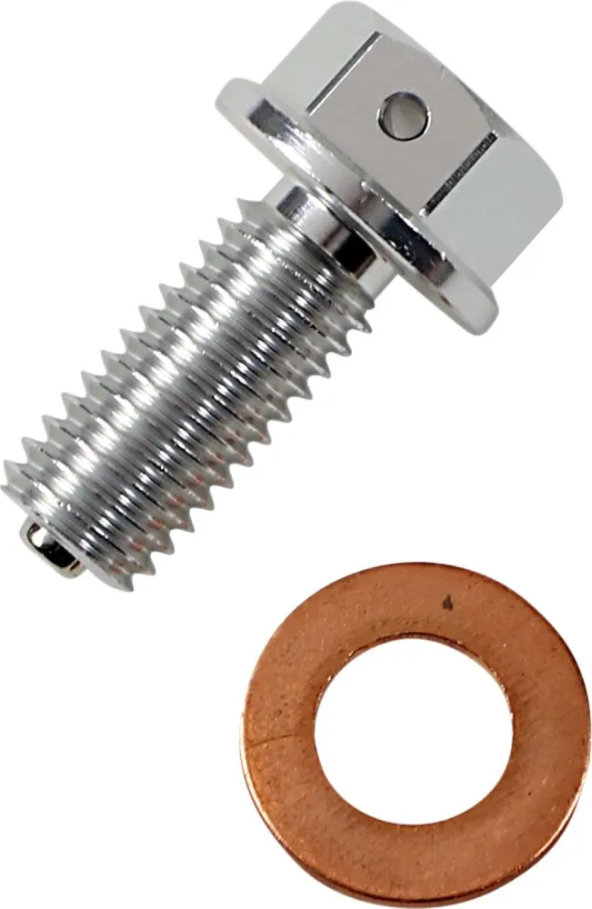MOOSE OFFROAD HARD-PARTS - DRAIN PLUG MAGNETIC SLVR - 09200194