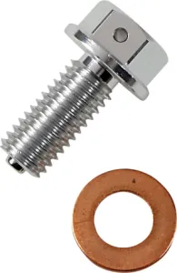 MOOSE OFFROAD HARD-PARTS - DRAIN PLUG MAGNETIC SLVR - 09200194