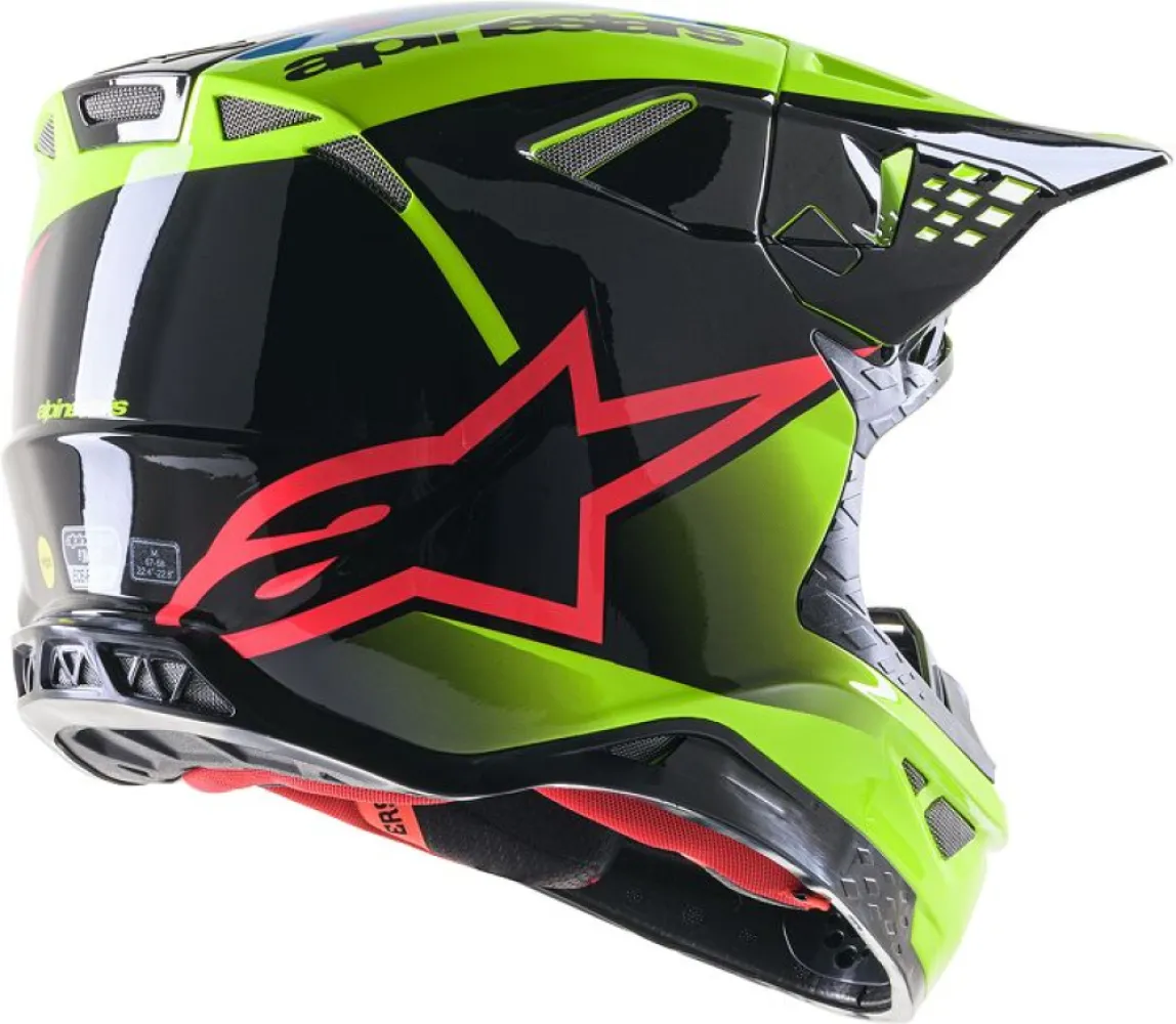 ALPINESTARS(MX) - HELMET SM10 UNIT YL/BK XL - 01108376