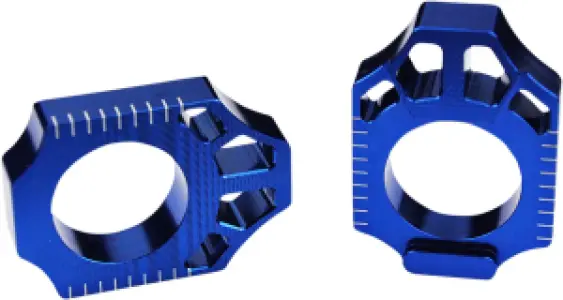 SCAR - AXLE BLOCK YAMAHA BLUE - 12310511