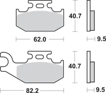 SBS - BRAKE PAD SINT/CAR OFF - 17211595