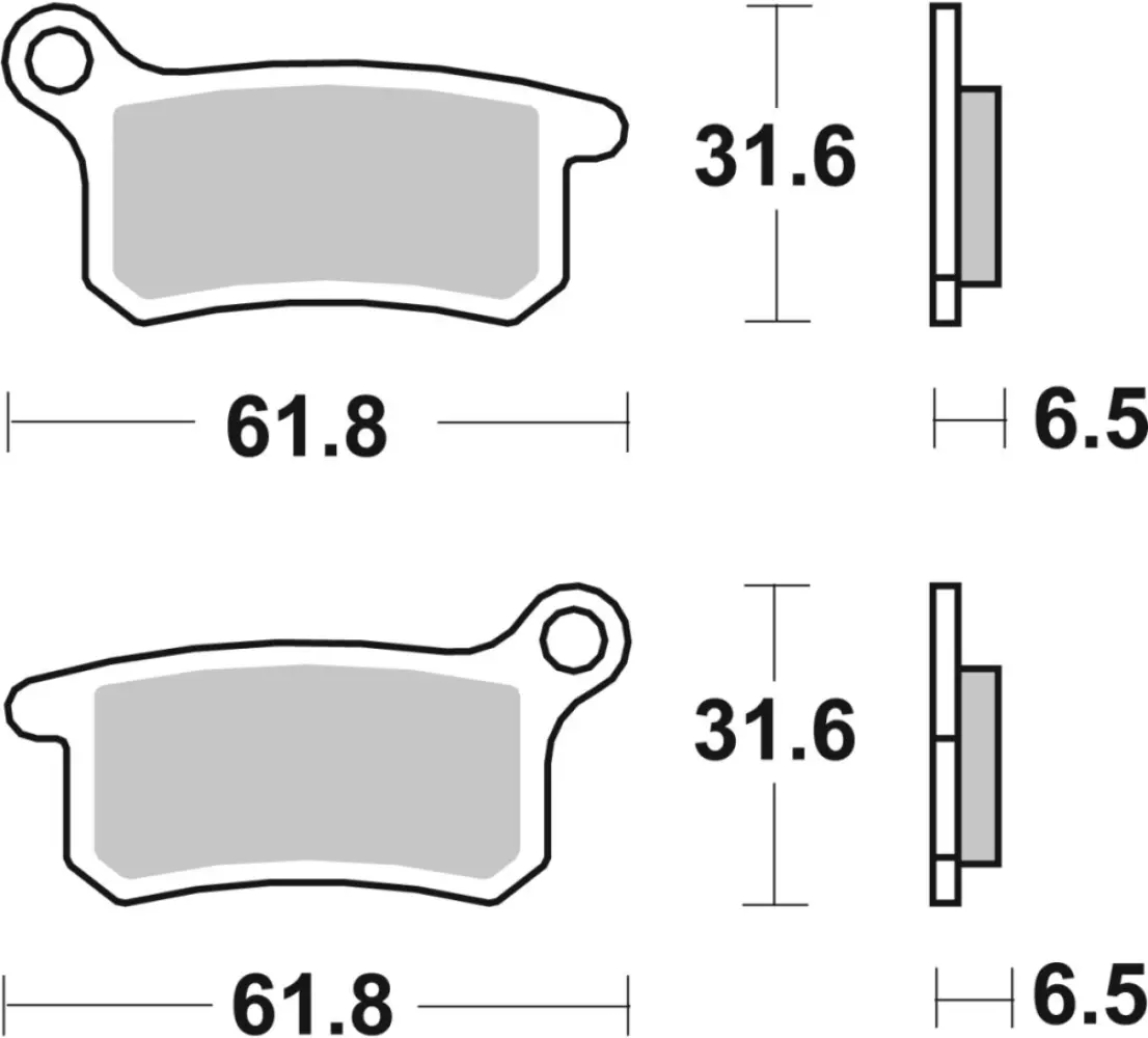 SBS - BRAKE PAD SINT/CAR OFF - 17211597