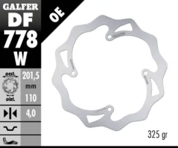 GALFER - BRAKE DISC FIXED WAVE - 17111759
