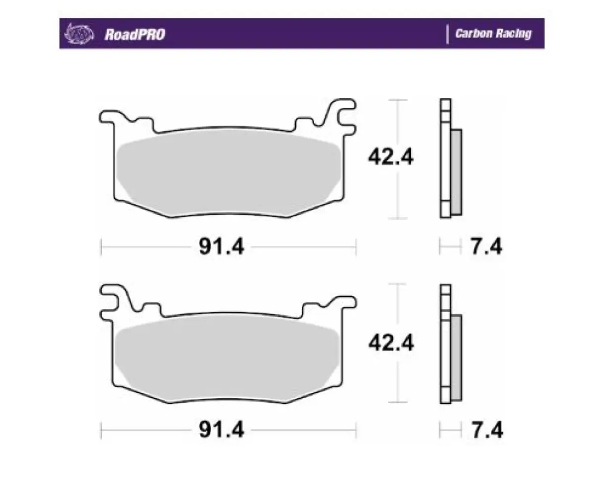 MOTO-MASTER - BRAKE PAD CARBON RACING - 17201189