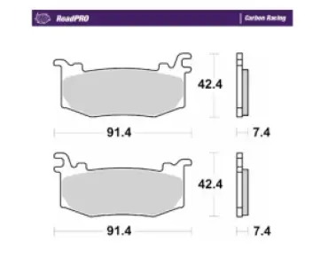 MOTO-MASTER - BRAKE PAD CARBON RACING - 17201189