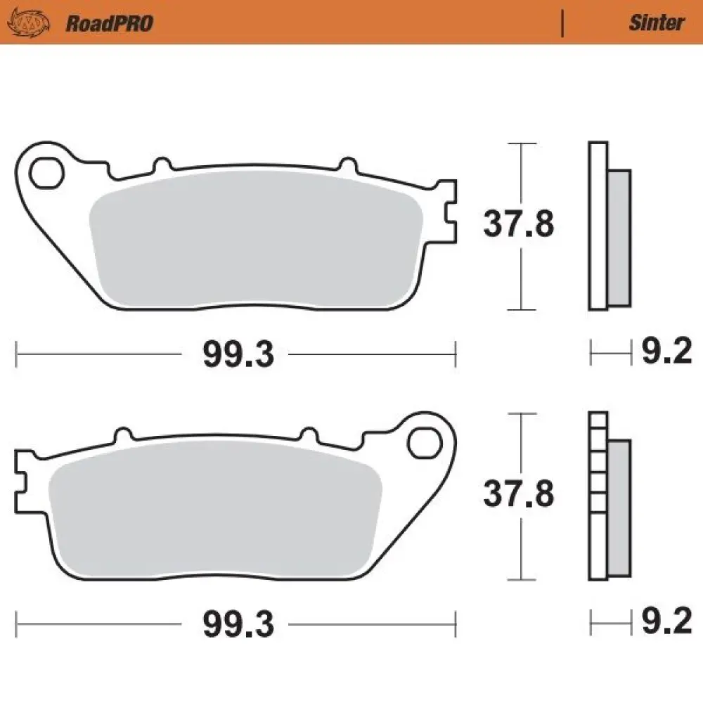 MOTO-MASTER - BRAKE PAD SINTER REAR - 17212665