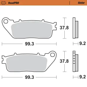 MOTO-MASTER - BRAKE PAD SINTER REAR - 17212665
