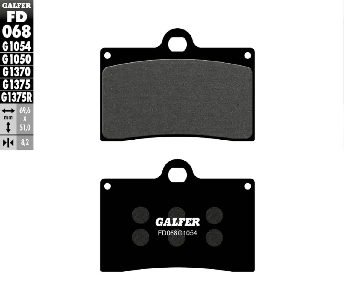 GALFER - BRAKE PAD SEMI METAL - 17213538