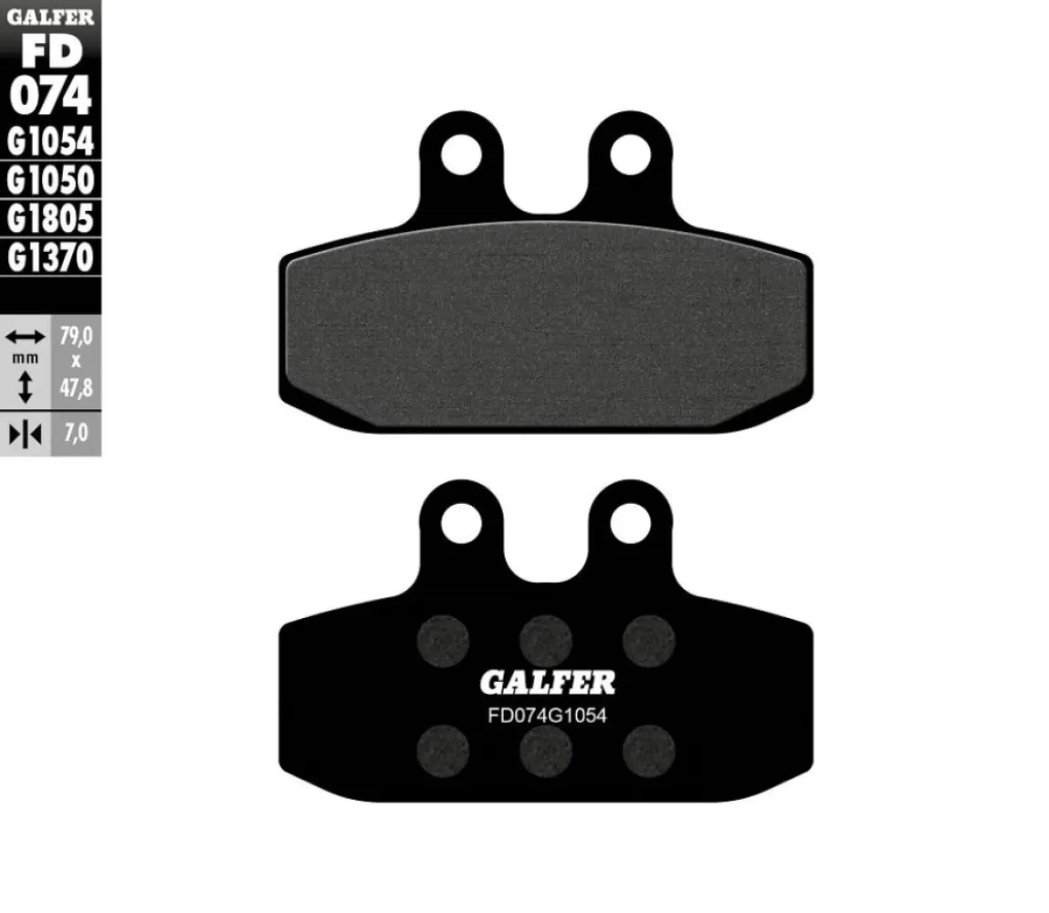 GALFER - BRAKE PAD SEMI METAL - 17213556