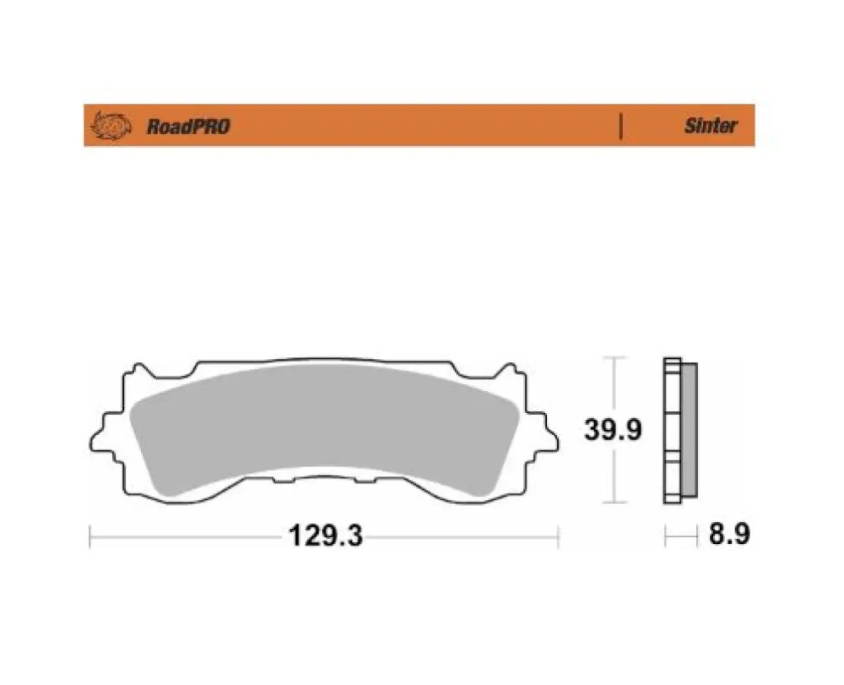MOTO-MASTER - BRAKE PAD SINTER FRONT - 17213670