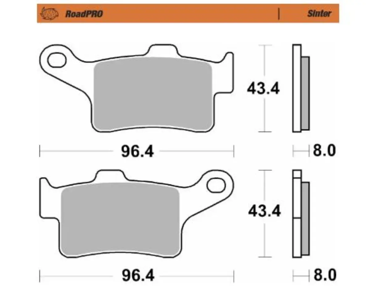 MOTO-MASTER - BRAKE PAD SINTER FRONT - 17213671