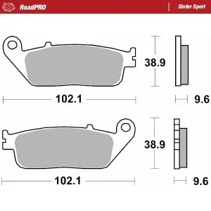 MOTO-MASTER - BRAKE PAD SINTER SPORT REAR - 17213680