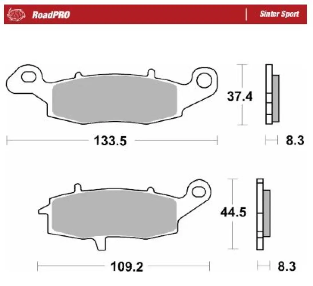 MOTO-MASTER - BRAKE PAD SINTER SPORT REAR - 17213681