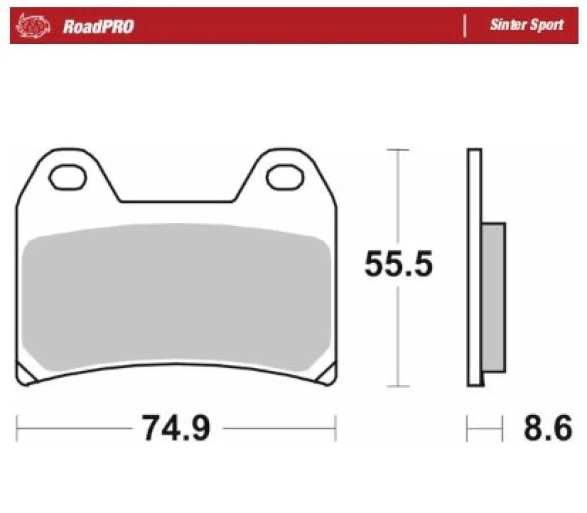 MOTO-MASTER - BRAKE PAD SINTER SPORT REAR - 17213683