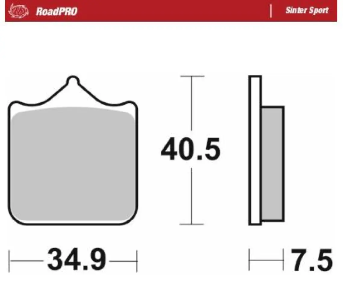 MOTO-MASTER - BRAKE PAD SINTER SPORT REAR - 17213684