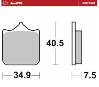 MOTO-MASTER - BRAKE PAD SINTER SPORT REAR - 17213684