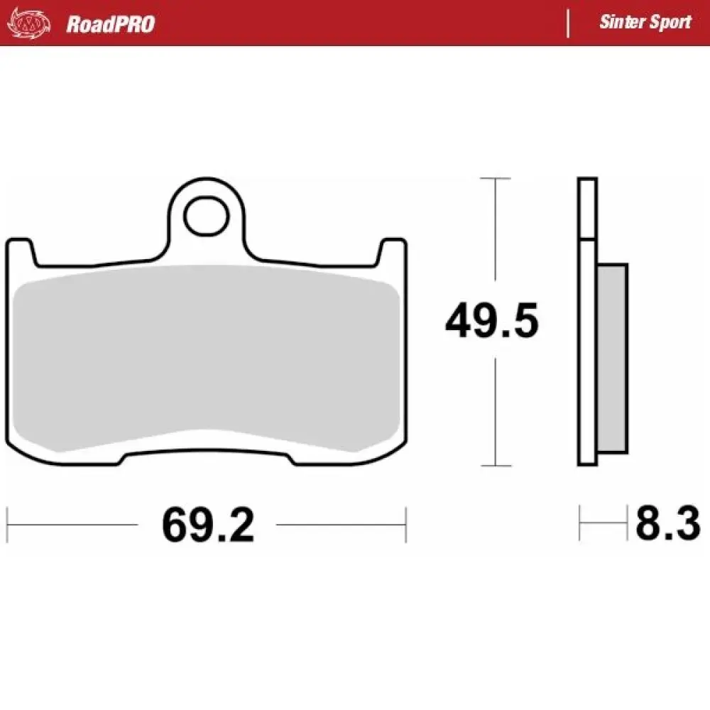 MOTO-MASTER - BRAKE PAD SINTER SPORT REAR - 17213685