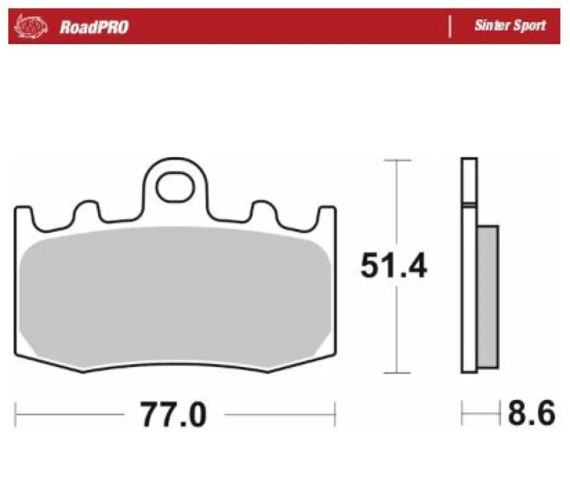 MOTO-MASTER - BRAKE PAD SINTER SPORT REAR - 17213686