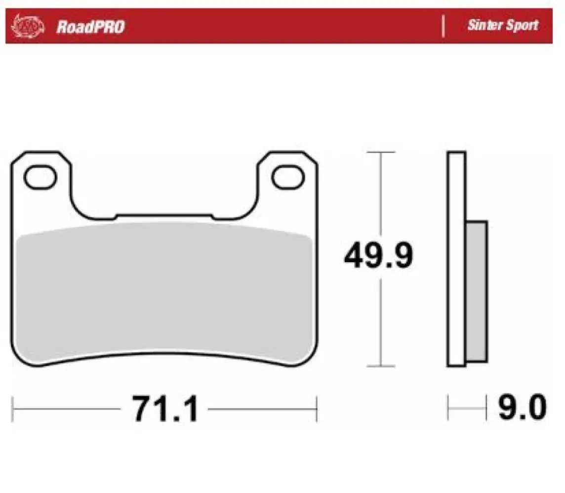 MOTO-MASTER - BRAKE PAD SINTER SPORT REAR - 17213687