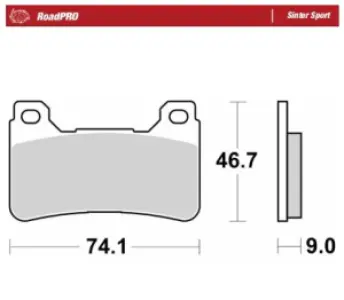 MOTO-MASTER - BRAKE PAD SINTER SPORT REAR - 17213688