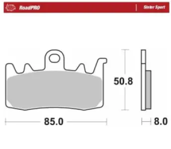 MOTO-MASTER - BRAKE PAD SINTER SPORT REAR - 17213692